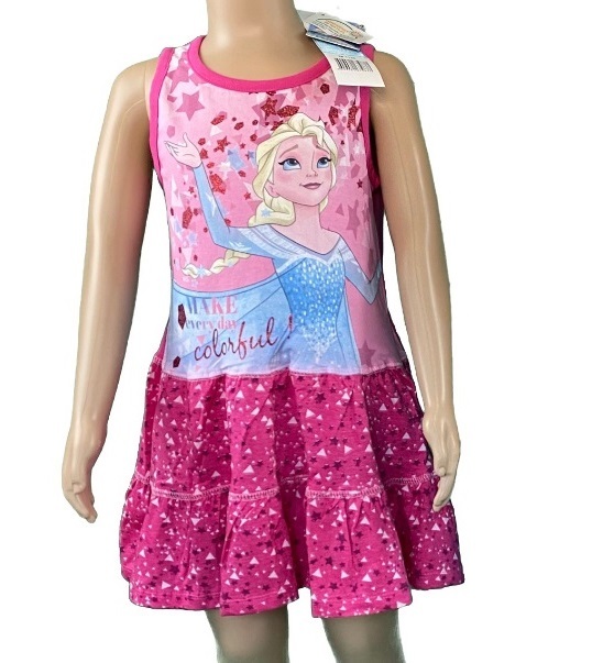 Disney Frozen - Die Eiskönigin Mädchen Sommerkleid Kleid, rosa