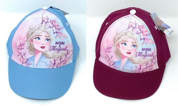 Disney Frozen - Die Eiskönigin 2 Mädchen Baseballcap, Cap, Cappy, Mütze mit Elsa Motiv