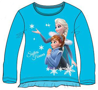 Disney Frozen - Die Eiskönigin Mädchen Langarmshirt Gr. 104 Anna & Elsa