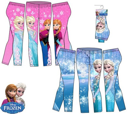 Disney Frozen - Die Eiskönigin Mädchen Leggings Hose dünn Anna & Elsa