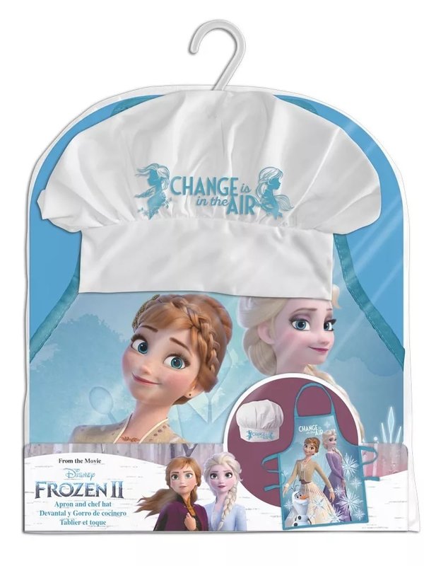 Disney Frozen Die Eiskönigin Mädchen Kinder 2 tlg. Kochset, Schürze + Mütze