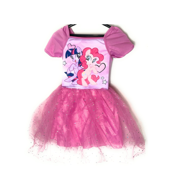 Hasbro My little Pony Mädchen Sommerkleid Kleid mit Tüll und Glitzer Gr. 98-128