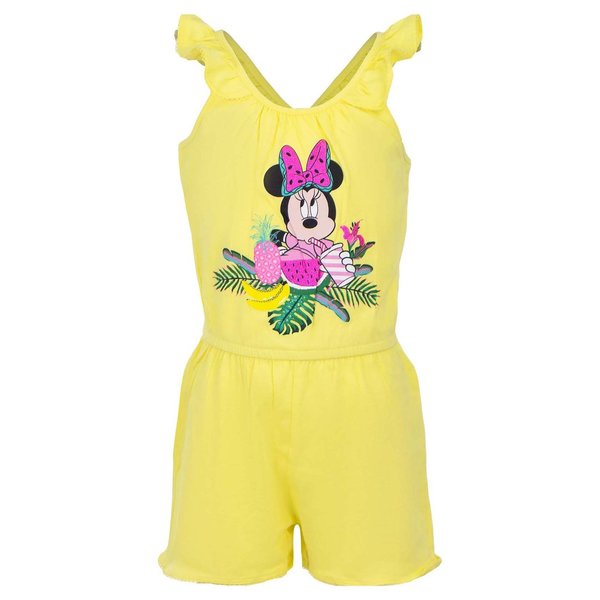Disney Minnie Maus Mädchen Jumpsuit Einteiler Gr. 98-128 in Rosa und Gelb