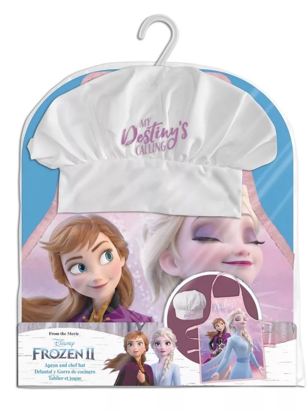 Disney Frozen 2 Die Eiskönigin Mädchen Kinder 2 tlg. Kochset, Schürze + Mütze