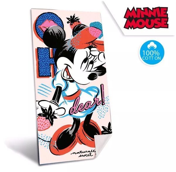 Disney Minnie Maus Mädchen Handtuch Strandtuch Badetuch Duschtuch 70x140cm